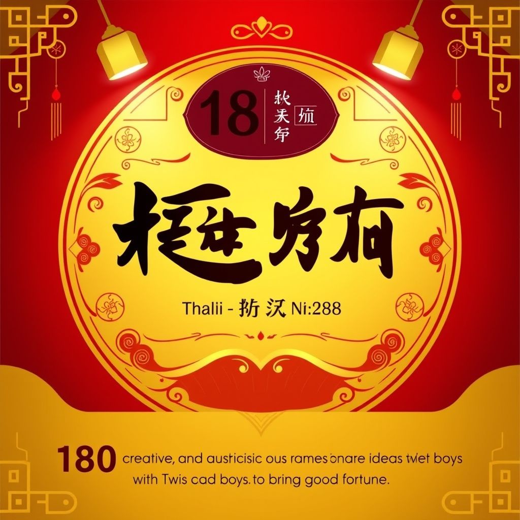 เผยไอเดียตั้งชื่อคู่แฝดชาย 180 แบบเสริมดวง